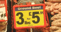 ground beef 3lb for 5.99