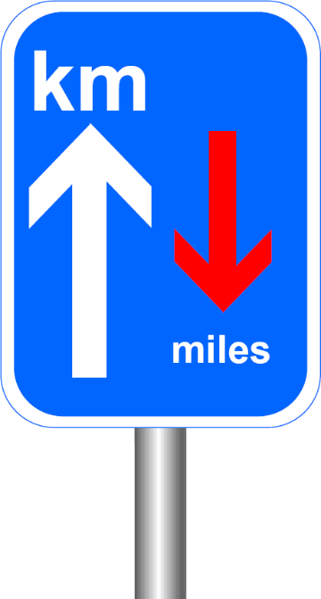 km priority sign