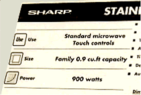 Microwave capacity label